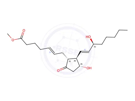 Chemical structure of Methyl (E)-7-((1R,2R,3R)-3-hydroxy-2-((S,E)-3-hydroxyoct-1-en-1-yl)-5-oxocyclopentyl)hept-5-enoate