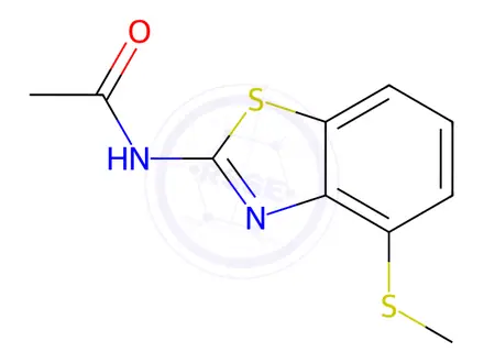 Chemical structure of N-(4-(Methylthio)benzo[d]thiazol-2-yl)acetamide