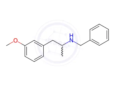 Chemical structure of N-benzyl-1-(3-methoxyphenyl)propan-2-amine