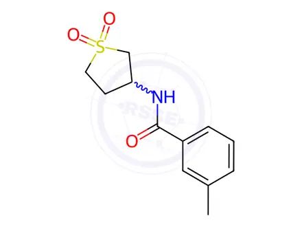 Chemical structure of N-(1,1-Dioxidotetrahydrothiophen-3-yl)-3-methylbenzamide