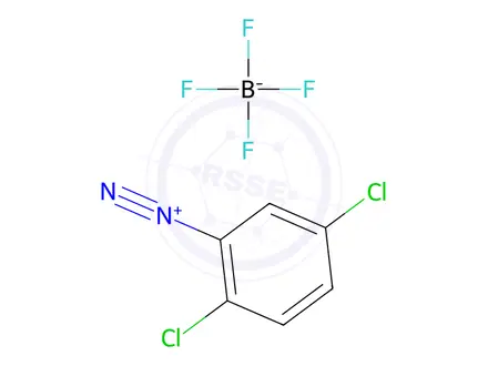 Chemical structure of 2,5-dichlorobenzenediazonium tetrafluoroborate