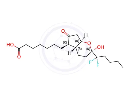 Chemical structure of lubiprostone