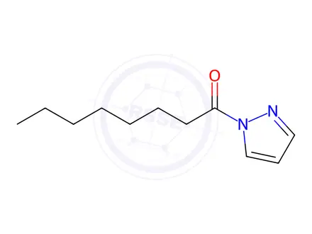 Chemical structure of 1-(1H-Pyrazol-1-yl)octan-1-one