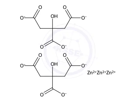 Chemical structure of Citric Acid Zinc