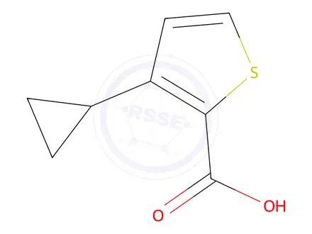 Chemical structure of 3-cyclopropylthiophene-2-carboxylic acid