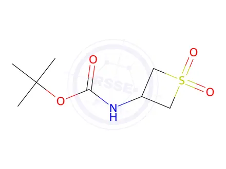 Chemical structure of 1,1-Dimethylethyl N-(1,1-Dioxido-3-thietanyl)-carbamate