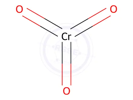 Chemical structure of Chromium (VI) Oxide