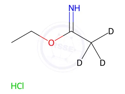 Chemical structure of 1-Ethoxyethanimine-D3 Hydrochloride