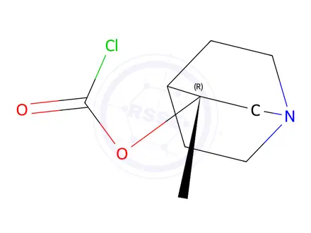 Chemical structure of Carbonochloridic Acid (R)-1-Azabicyclo[2.2.2]oct-3-yl Ester