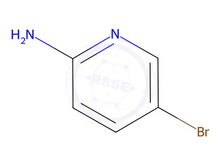 Chemical structure of 2-Amino-5-bromopyridine