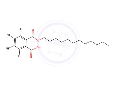 Chemical structure of Dodecyl Phthalate-d4