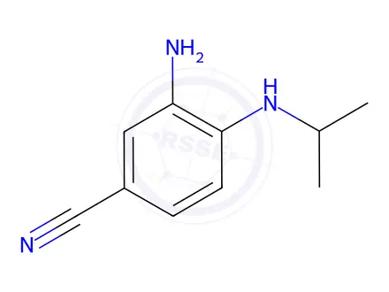 Chemical structure of 3-Amino-4-(isopropylamino)benzonitrile