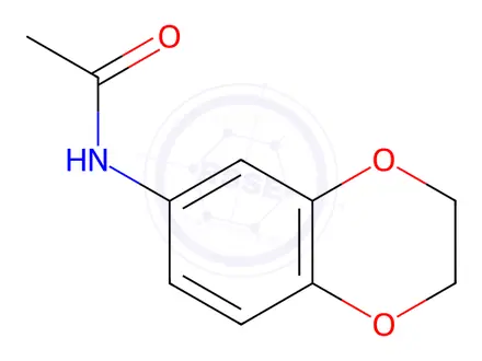 Chemical structure of N-(2,3-dihydrobenzo[b][1,4]dioxin-6-yl)acetamide