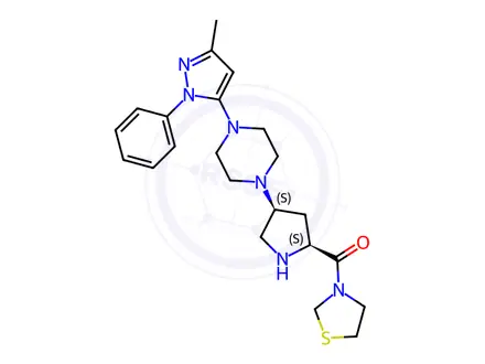 Chemical structure of Teneligliptin