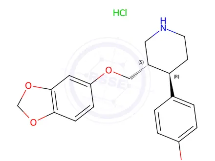 Chemical structure of Paroxetine HCl Hemihydrate EP Impurity B HCl