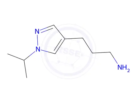 Chemical structure of 3-(1-Isopropyl-1h-pyrazol-4-yl)propan-1-amine