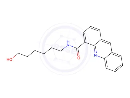 Chemical structure of N-(6-Hydroxyhexyl)acridine-4-carboxamide