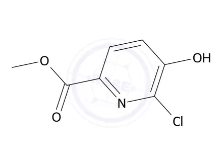 Chemical structure of Methyl 6-chloro-5-hydroxypicolinate