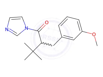 Chemical structure of 1-(1H-Imidazol-1-yl)-2-(3-methoxybenzyl)-3,3-dimethylbutan-1-one