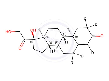 Chemical structure of Cortexolone-d5