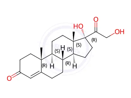 Chemical structure of Hydrocortisone EP Impurity F