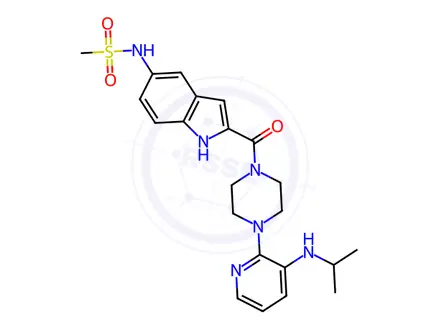 Chemical structure of Delavirdine