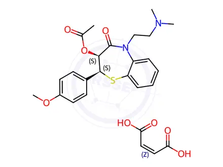 Chemical structure of Diltiazem Maleate