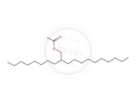 Chemical structure of 2-octyldodecyl acetate
