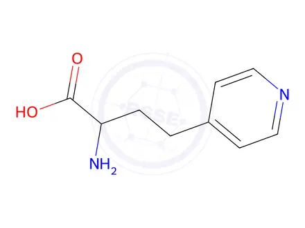 Chemical structure of 2-amino-4-(pyridin-4-yl)butanoic acid