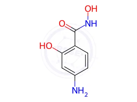Chemical structure of 4-Amino-2-hydroxybenzohydroxamic acid