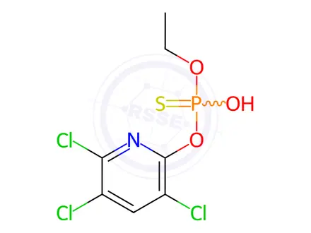 Chemical structure of O-Ethyl O-(3,5,6-trichloropyridin-2-yl) O-hydrogen phosphorothioate