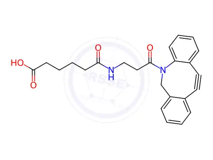 Chemical structure of DBCO-NH-(CH2)4COOH