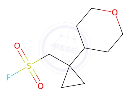 Chemical structure of 1-(oxan-4-yl)cyclopropyl]methanesulfonyl fluoride
