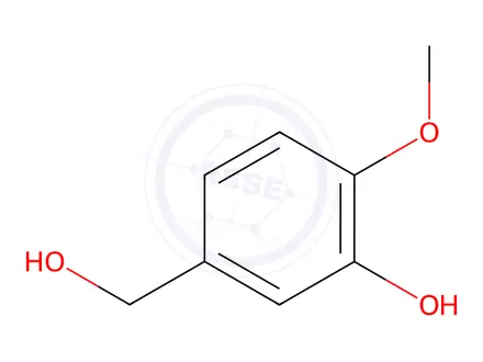 Chemical structure of 3-Hydroxy-4-methoxybenzyl alcohol