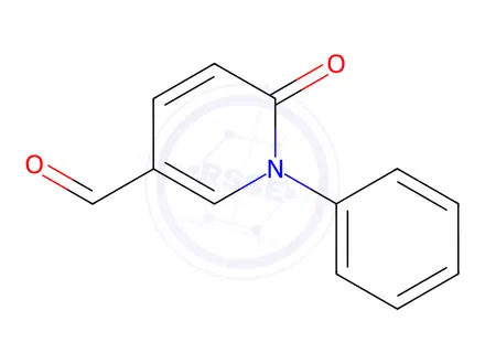Chemical structure of 3-pyridine carboxaldehyde,1,6-dihydro-6-oxo-1-phenyl-