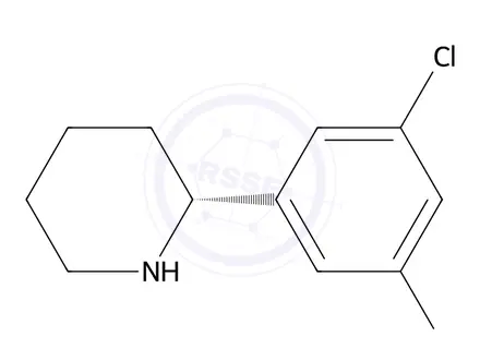 Chemical structure of (R)-2-(3,5-dichlorophenyl)piperidine