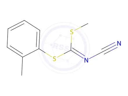 Chemical structure of METHYL (2-METHYLPHENYL) CYANOCARBONIMIDODITHIOATE