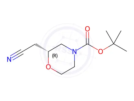Chemical structure of R-4-Boc-2-(cyanomethyl)morpholine