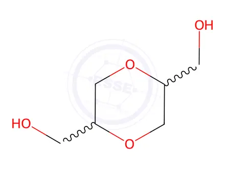 Chemical structure of (1,4-dioxane-2,5-diyl)dimethanol