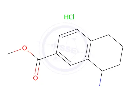 Chemical structure of Methyl 8-amino-5,6,7,8-tetrahydronaphthalene-2-carboxylate hydrochloride