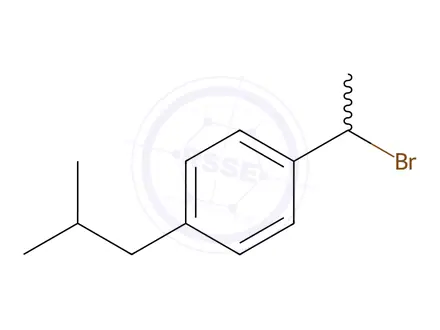 Chemical structure of 1-(1-Bromoethyl)-4-(2-methylpropyl)benzene