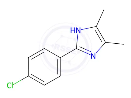 Chemical structure of 2-(4-CHLORO-PHENYL)-4,5-DIMETHYL-1H-IMIDAZOLE