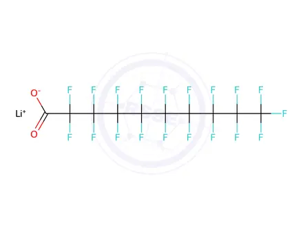 Chemical structure of Lithium perfluorodecanoate