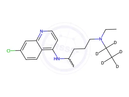 Chemical structure of Chloroquine-d5
