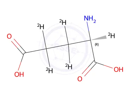 Chemical structure of D-Glutamic-2,3,3,4,4-d5 Acid