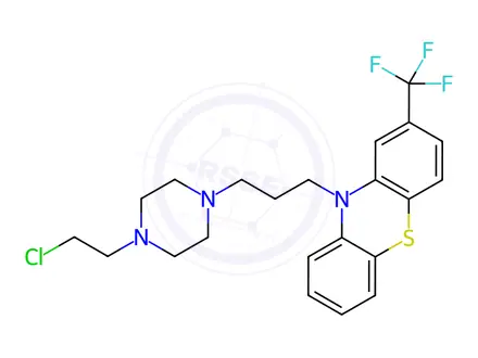 Chemical structure of Fluphenazine-n-2-chloroethane Dihydrochloride