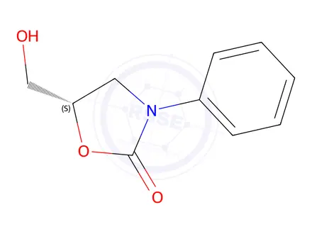 Chemical structure of (R)-5-(Hydroxymethyl)-3-phenyloxazolidin-2-one