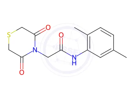 Chemical structure of N-(2,5-Dimethylphenyl)-2-(3,5-dioxothiomorpholino)acetamide