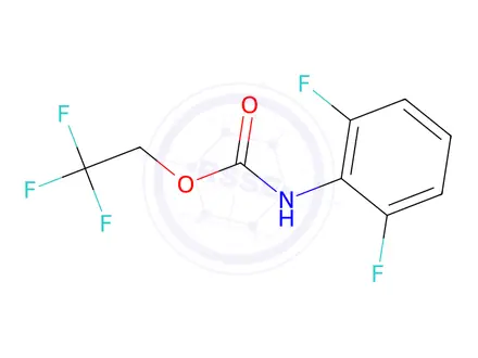 Chemical structure of 2,2,2-Trifluoroethyl (2,6-difluorophenyl)carbamate