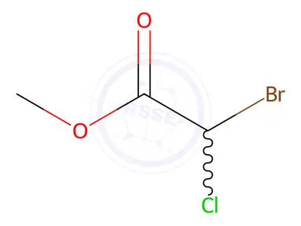 Chemical structure of Bromochloroacetic acid-methyl ester ether